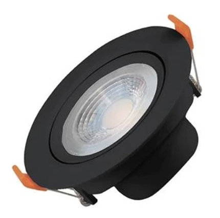 Светодиодный точечный светильник 5W Cob-Чёрный корпус-Тёплый белый