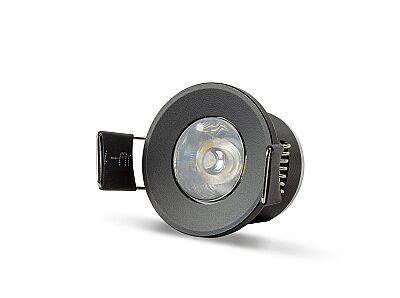 LED spotlight 1W Star-Black housing-Green