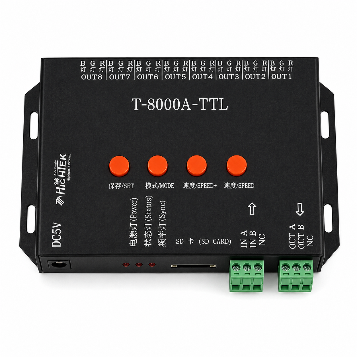 Kontrol Cihazları Pixel 5-24V SD Kart T8000