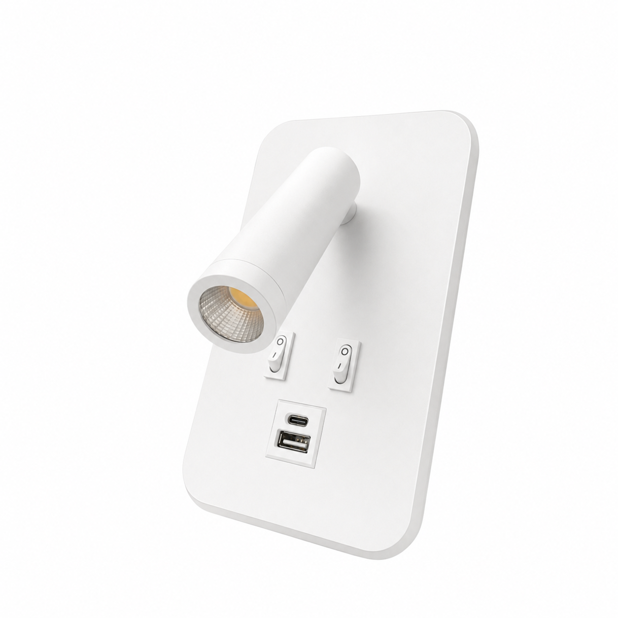 Aplik Vega 220V-8W-Beyaz Kasa-USB + Type-C
