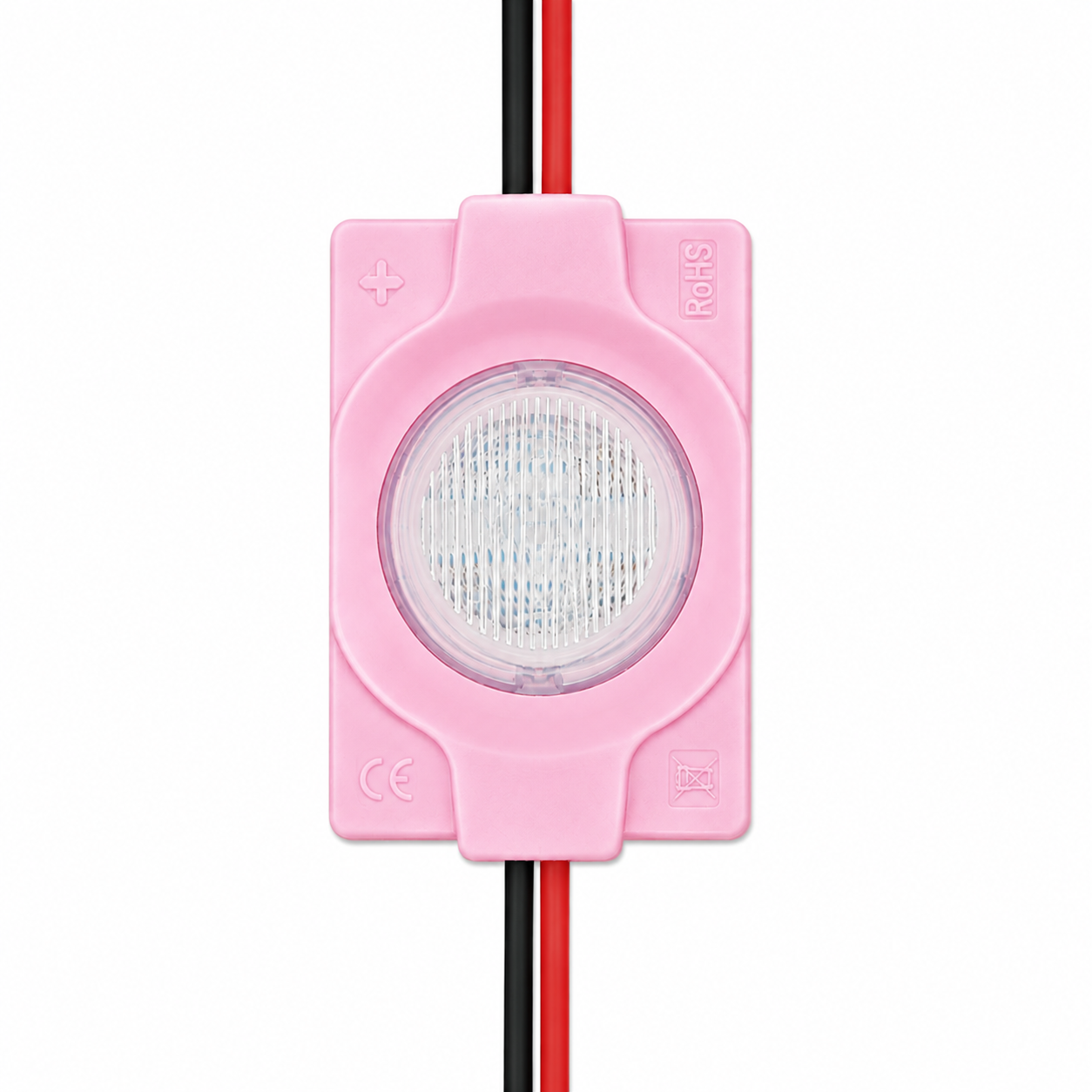 Modül Led 12V Dik Açı Tekli 2W-Pembe